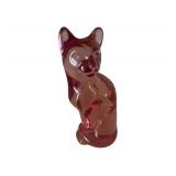 Fenton Art Glass Sitting Cat