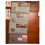 4  bicentennial coins first day cover