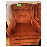 2 Orange Armchairs (Pair)