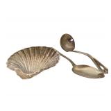 Sterling Silver Candy Dish - Sterling Silver Spoon - Roger’s 1847 Silver Plated Ladle