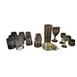 Lot of Crystal Rocks Glasses - Stemware - Bar Glasses