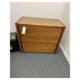 Wooden File Cabinet- 35”L. X 20” D. X 29”H.
