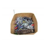 Box of Various Tools - Clamp - Brush - Wrench