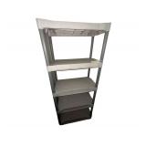 Plastic Shelving Unit - 30" x 14" x 73"
