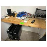 Dell PowerEdge T420 Server Tower w/ Operating System - 2 Eaton 5P 2200 Power Supply Towers - Arris & Netgear Routers/ Modem - Various Cords (Display, Power, Ethernet)