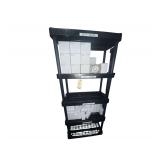 Plastic Shelving Unit w/ Various Light Bulbs - 5W, 2700K - 19W, 6000K - 30" x 14" x 73"