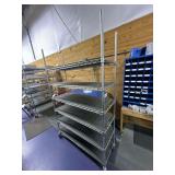Metal Rolling Shelves - 48" x 18" x 77"