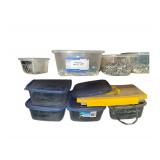 Metal Shelf w/ Various Hardware - 30" x 18" x 59"