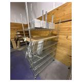 Metal Rolling Shelves - 2 Heat Sinks - 48" x 18" x 77"