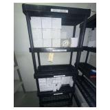 Plastic Shelving Unit w/ Various Light Bulbs - 5W, 2700K - 19W, 6000K - 30" x 14" x 73"