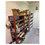 Contents Of Room Includes Shelving- Lighting Components- Tools - Steel Desk - Conduit - Heating Elements