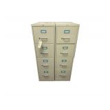 2 - OFFICEMAX Steel File Cabinets - 15” L. X 25”D. X 52” H.