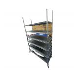 Metal Rolling Shelves - 48" x 18" x 77"