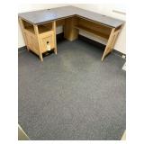 Wooden L Shaped Computer Desk - 94.5” L. X 23.5” D. X 29” H.