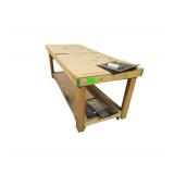Rolling Industrial Work Table 8x3