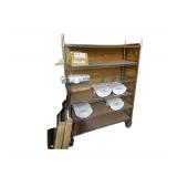 Metal Rolling Shelves - Commercial Light Fixtures & Hardware - 48" x 18" x 77"