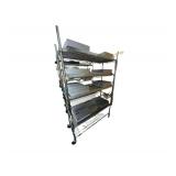 Metal Rolling Shelves - Heat Sink - 48" x 18" x 77"