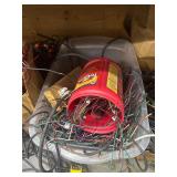 Spools of Various Electrical Wire - Loose Wire on the Ground - Wooden Spool