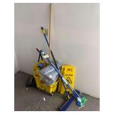 Mop Bucket - Wet Floor Signs - Push Broom - Paint Rollers - Dustpan - Mop Heads
