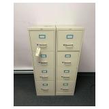 2 - OFFICEMAX Steel File Cabinets - 15” L. X 25”D. X 52” H.