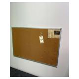 Contents On Wall - Cork Board - Dry Erase Board- Approximately 3’L. X 2’W.