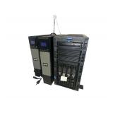 Dell PowerEdge T420 Server Tower w/ Operating System - 2 Eaton 5P 2200 Power Supply Towers - Arris & Netgear Routers/ Modem - Various Cords (Display, Power, Ethernet)