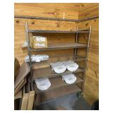 Metal Rolling Shelves - Commercial Light Fixtures & Hardware - 48" x 18" x 77"