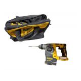 DeWalt DCH273 20V MAX XR Cordless Brushless 1 in. SDS Plus L-Shape Rotary Hammer, 3 Drill Bits, & DeWalt Bag