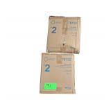 (2) Boxes Air Kraft Self Seal Air Bubble Shipping Mailers - Size 2 - 8 1/2" x 12" - 100 per box