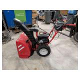 Troy-Bilt Storm 2840 28" Snow Blower - Appears Never Used - Electric Start, 4 Way Chute Control, Heated Grips, Light.