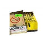 A Bag of Various Signs , And Private Property Signs