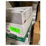 4 Boxes of White Binders 11"x11.5"x3"