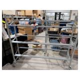 Metal Rolling Storage Rack 70x18x62
