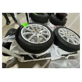 Set of 4 - 17” Elbrus Wheels w/ Bridgestone 205/50R17 Blizzak Tires plus 1 Spare Tire off Rim