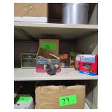 Assortment of Screws and Nails, Bore Hole Cutter