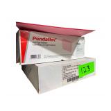 3 Boxes of Blach Leather Ring Book Indexes 11"x8.5" a Box of Pink Folders and Blue