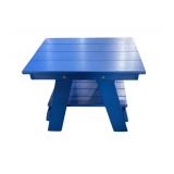 (New In Box) Poly Wood 4 Plank Side Table w/ Shelf - Cobalt Blue