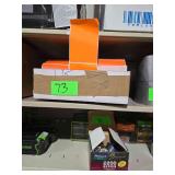 3 Large Rolls Bright Orange Labeling Stickers Approx 4" x 6"