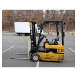 2007 Yale ERP030T 3,000 LB. Cap. Forklift, S/N F807N04969E, 2-Stage Mast, 126" Lift Height, 42" Forks, Sideshift, 36V