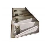 3 Boxes of White 3 Ring Binders