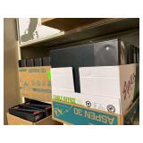 2 Boxes of Black 3 Ring Binbers