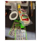 3/4” Weather Rubber Foam Weatherstrip, Heat Control Insulating Film, Vent Filters, Beadle Wraps, Mice Glue Traps, Gold Letter & Number Stickers, Etc.