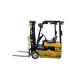 2007 Yale ERP030T 3,000 LB. Cap. Forklift, S/N F807N04969E, 2-Stage Mast, 126" Lift Height, 42" Forks, Sideshift, 36V