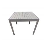 NEW Aluminum and Poly Wood Outdoor Patio Table 35.5"x35.5"x30"H