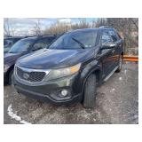 GREEN, 2011, KIA SORENTO, 5XYKTCA12BG153758, KEY ,