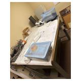 Drafting Table 60inx38inx45in, Contents on Top Included, Dell Monitor & Computer
