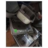3 Stainless Sink (ones a double sink)