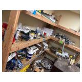 Contents of Shelves Containing Oils, Gloves, Sprays, Pipe Parts, Etc.(SHELVES NOT INCLUDED) Except 207