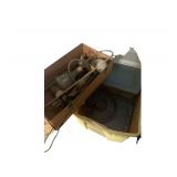 Box and 3 Totes of Wine Making Accessories