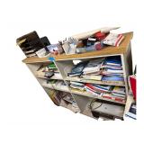 Wooden Shelve 68inx55in, Contents Included Containg Various Items